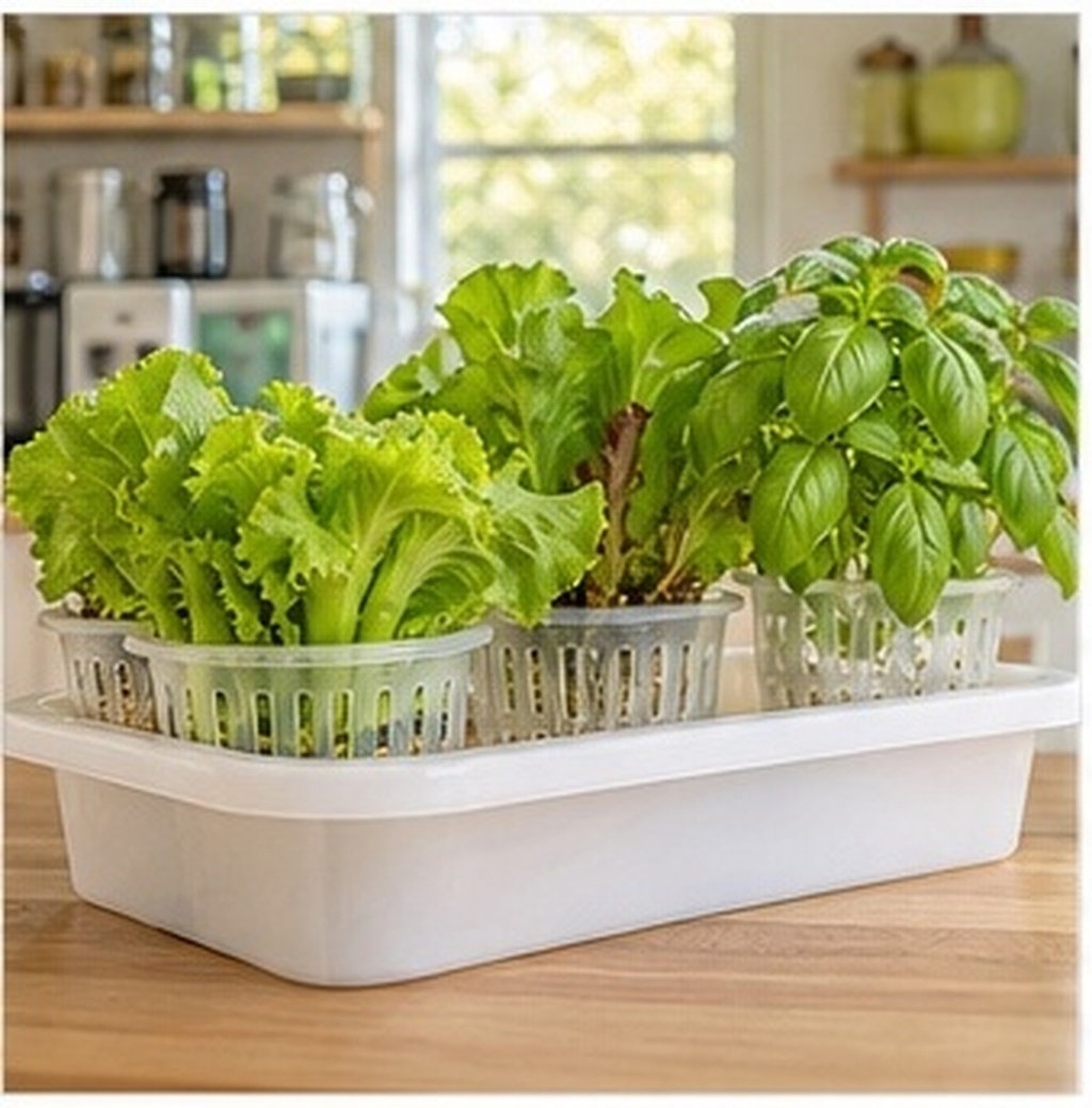 Indoor Plants - 4 Stück Hydroponische Gemüseanbau-Topfnetze aus verdicktem,